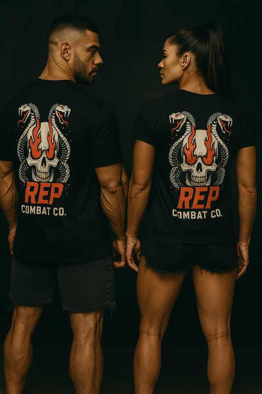 REP Combat Co. – Flame Skull Tee